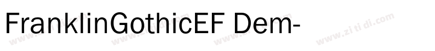 FranklinGothicEF Dem字体转换